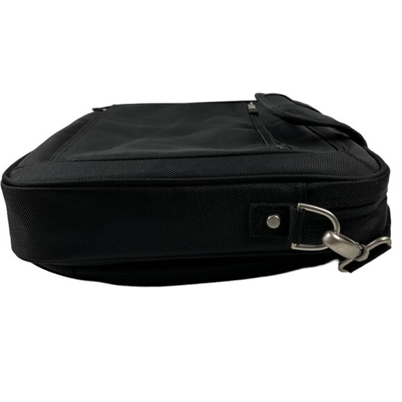DELL Laptop Computer Carrying Case Black Silver Color Hardware W/ Shoulder Strap - Picture 3 of 9